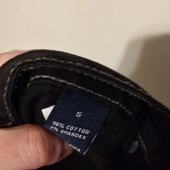 Reign by Deb Black Denim Shorts Sz 5 - Picture 7 of 7